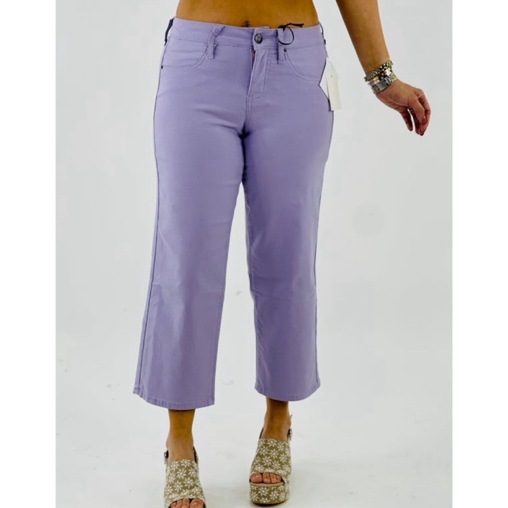 Royalty For Me high waist hyper stretch crop jeans in purple